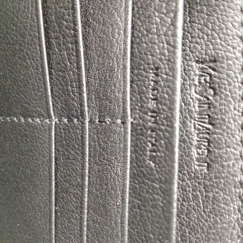 Yves Saint Laurent Long Wallet Black