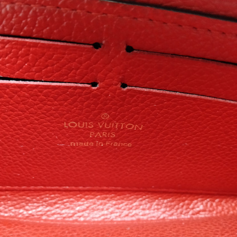 Louis Vuitton Lv Long Wallet Red