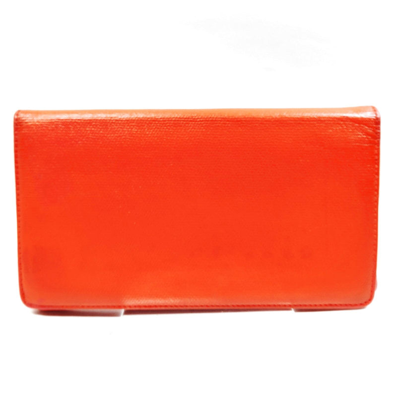 Chanel Long Wallet Orange Caviarskin