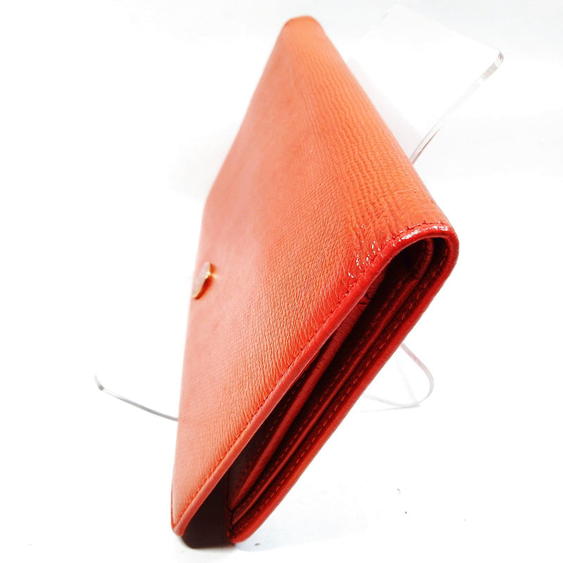 Chanel Long Wallet Orange Caviarskin