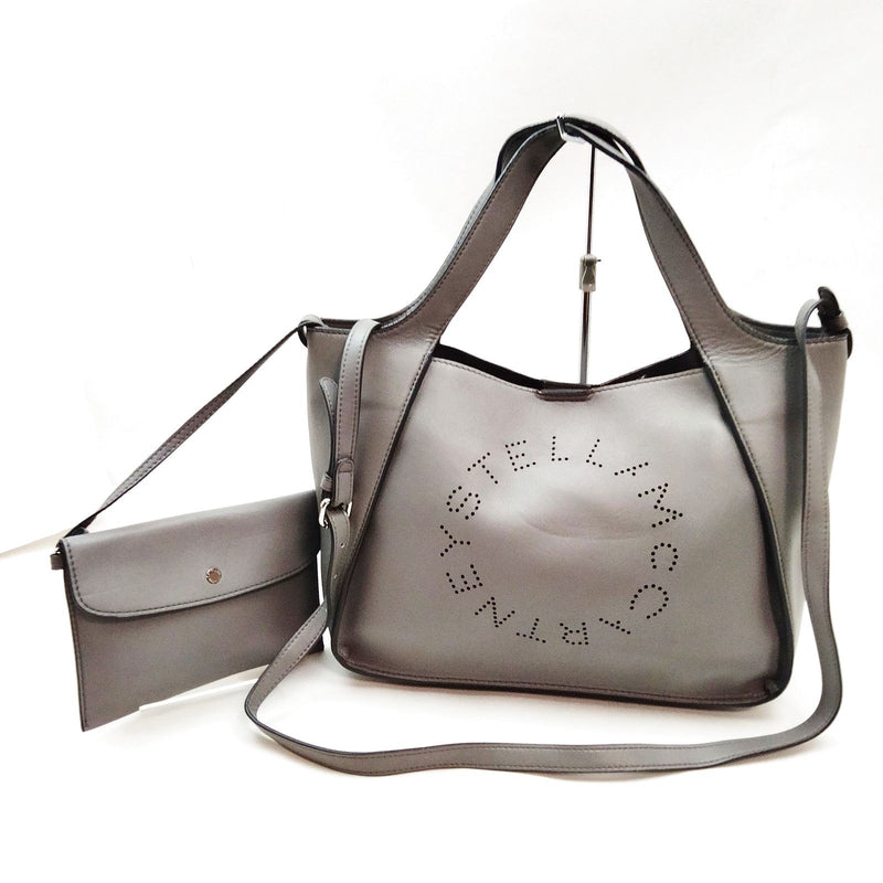 Stella Mccartney Tote Bag Gray Polyester