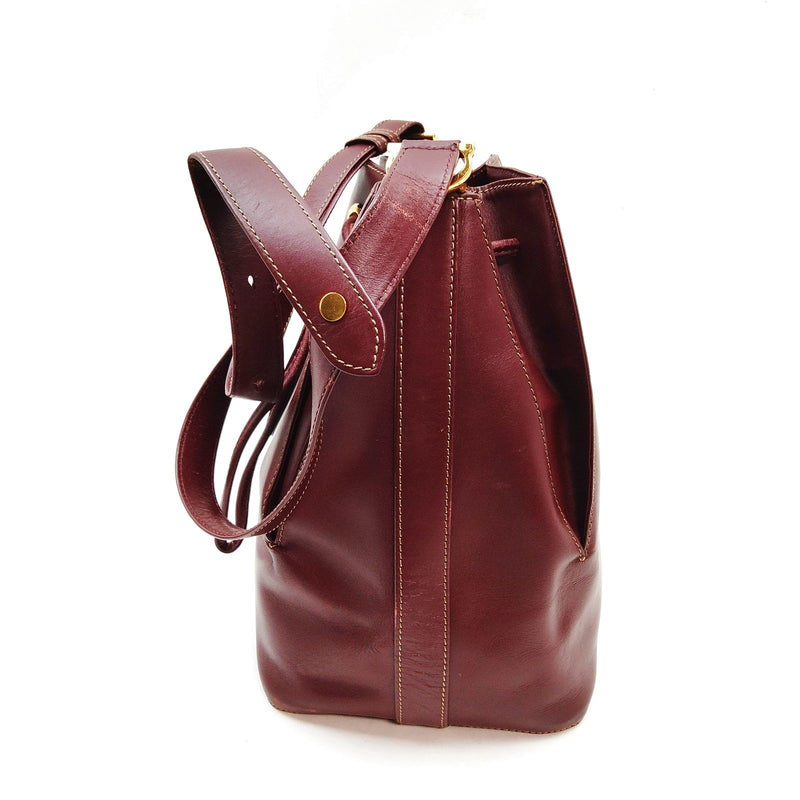 Cartier Shoulder Bag Bordeaux Leather