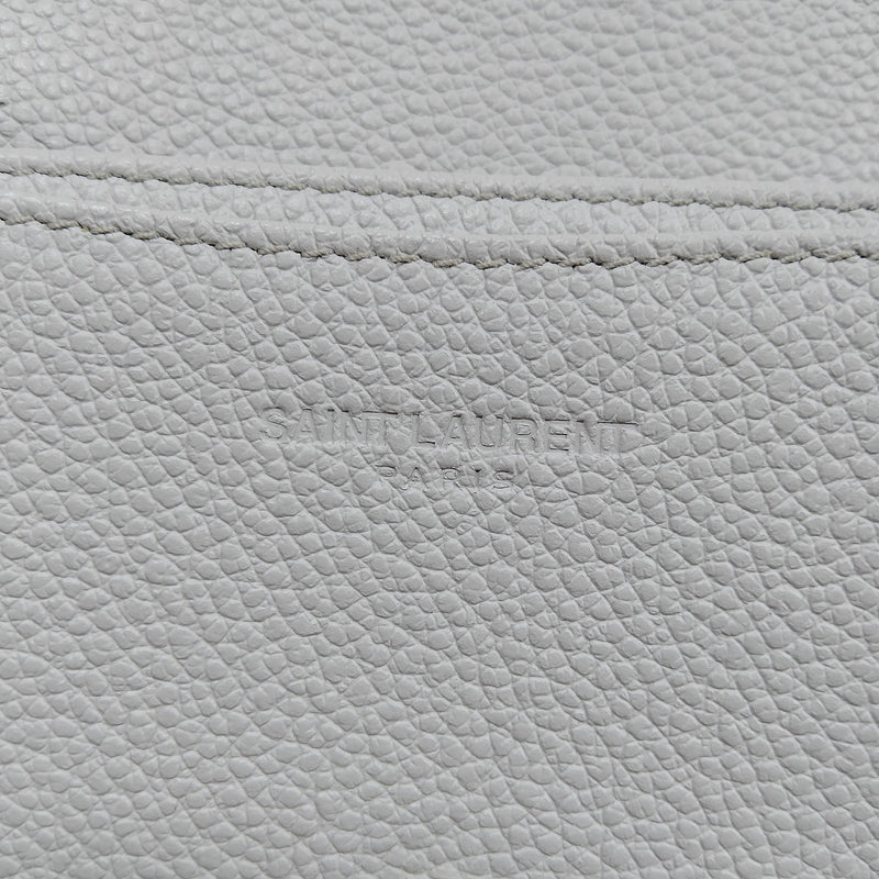 Saint Laurent Card Case White Leather