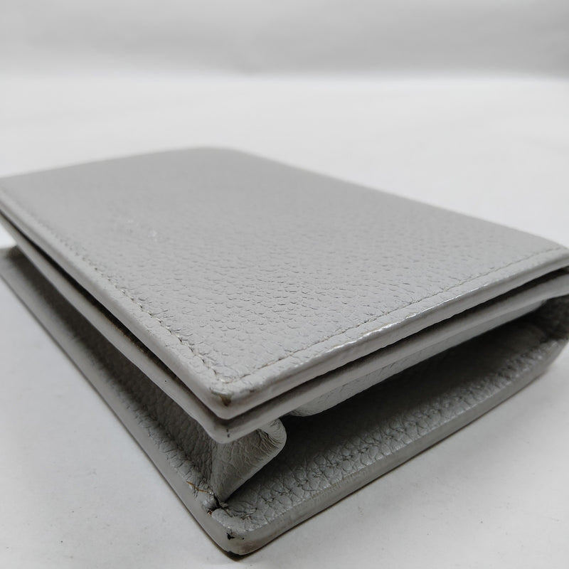 Saint Laurent Card Case White Leather