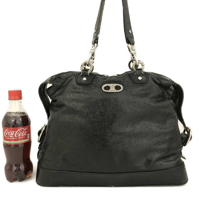 Celine Macadam Crack Patent Leather