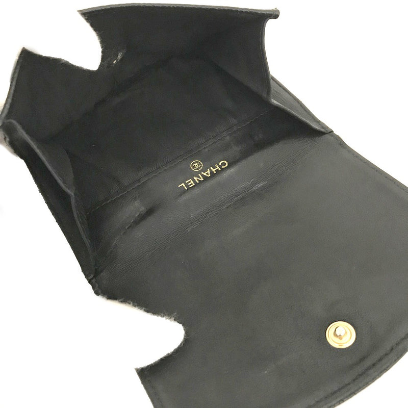 Chanel Cc Logo Grained Calfskin Bifold