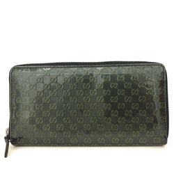 Gucci Micro Gg Patent Leather Zip Around