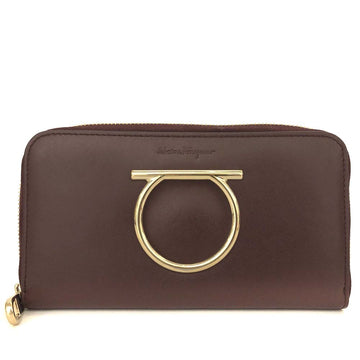 Salvatore Ferragamo Gancini Leather Zip