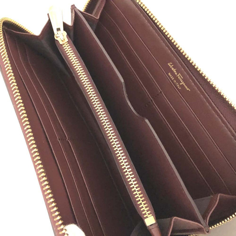 Salvatore Ferragamo Gancini Leather Zip
