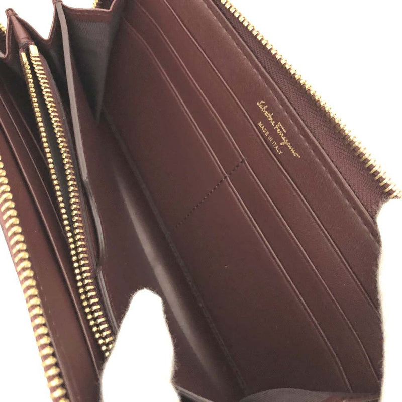 Salvatore Ferragamo Gancini Leather Zip