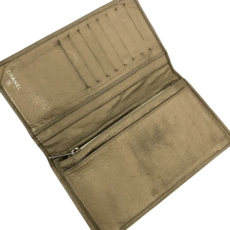 Chanel Combon Line Lambskin Long Bifold
