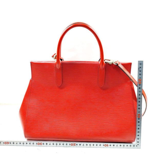 Louis Vuitton Lv Hand Bag Marly Mm Red
