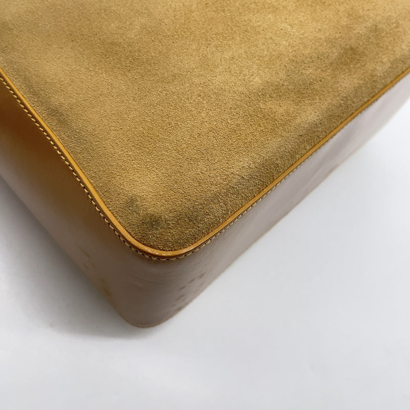 Gucci Suede Leather Beige Brown One