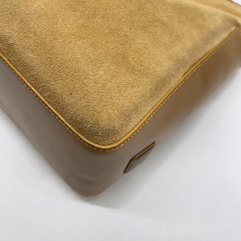 Gucci Suede Leather Beige Brown One