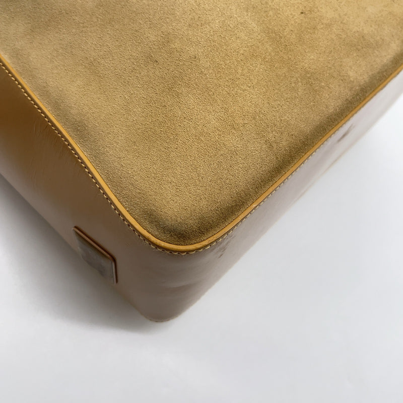Gucci Suede Leather Beige Brown One