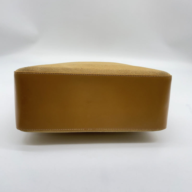 Gucci Suede Leather Beige Brown One