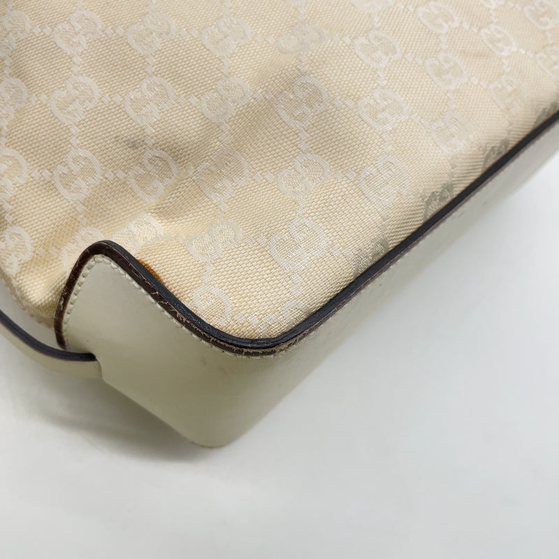 Gucci Gg Canvas White Tote Bag