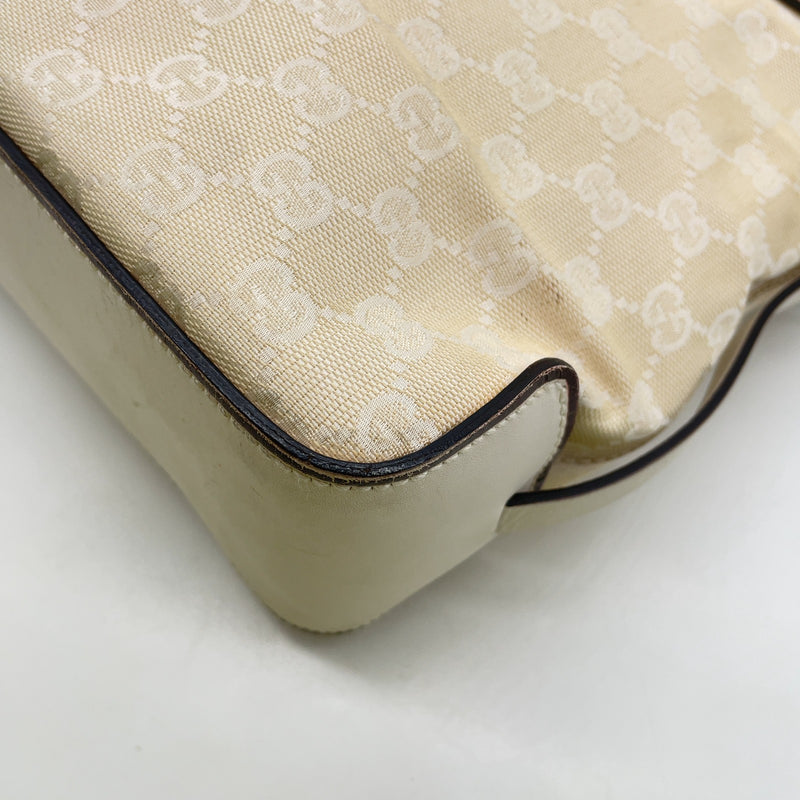 Gucci Gg Canvas White Tote Bag
