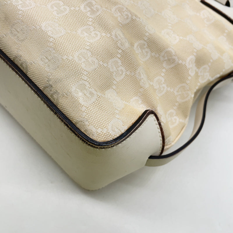 Gucci Gg Canvas White Tote Bag