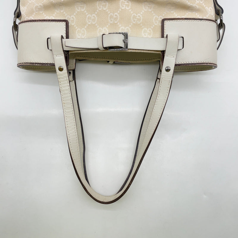 Gucci Gg Canvas White Tote Bag