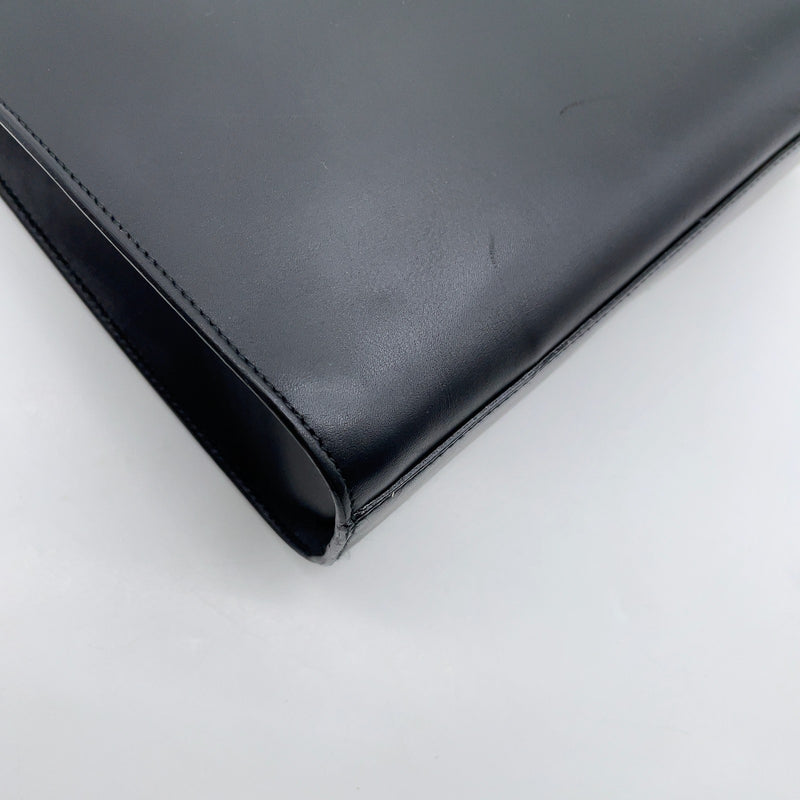 Gucci Metal Handle Black Leather