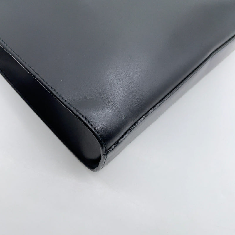 Gucci Metal Handle Black Leather