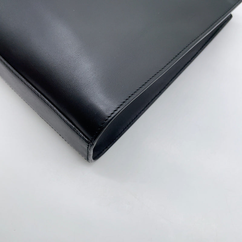 Gucci Metal Handle Black Leather