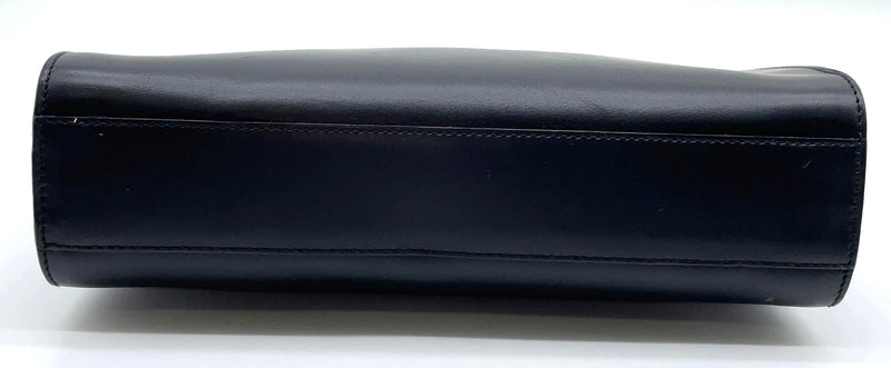 Gucci Metal Handle Black Leather