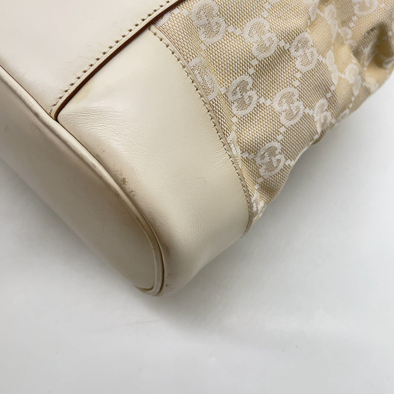 Gucci Gg Canvas X Leather Metal