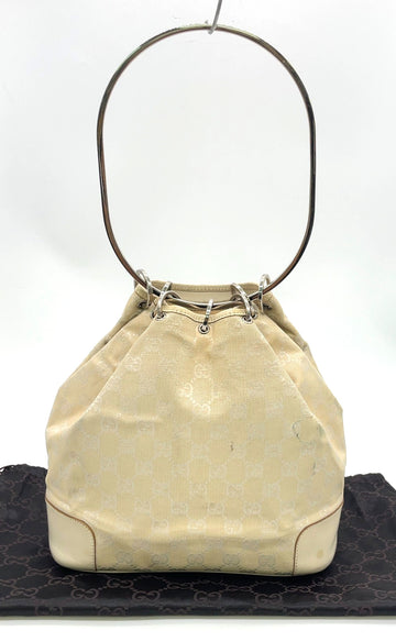 Gucci Gg Canvas X Leather Metal