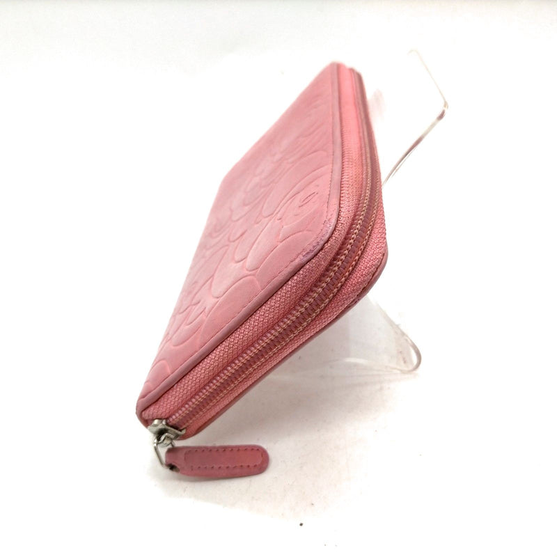 Chanel Long Wallet Pink Leather