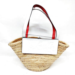 Christian Louboutin Tote Bag Brown Straw