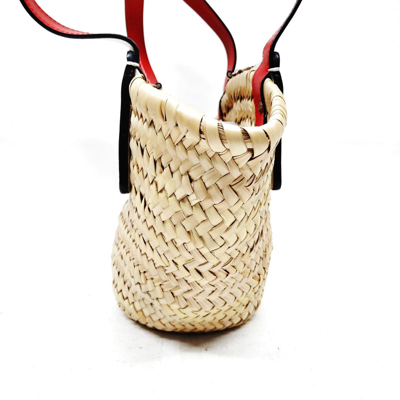 Christian Louboutin Tote Bag Brown Straw