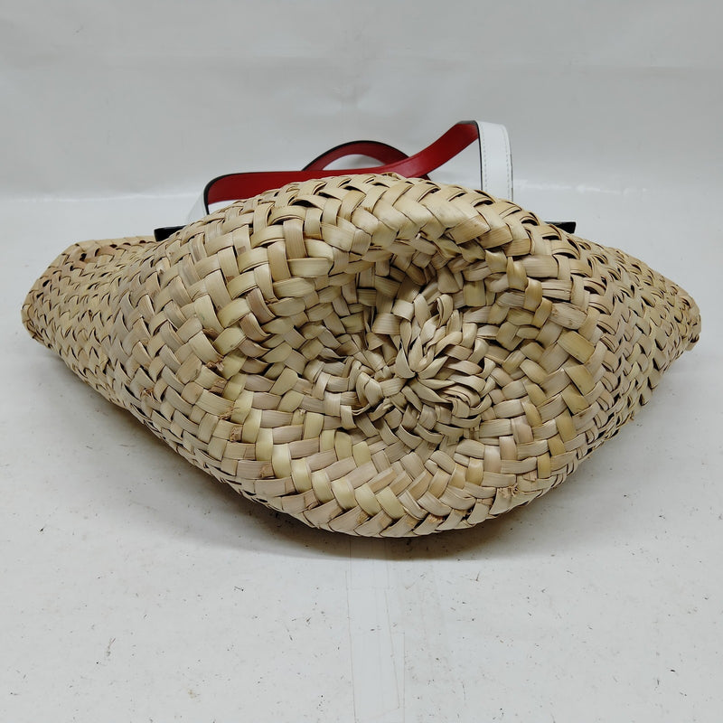 Christian Louboutin Tote Bag Brown Straw