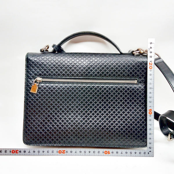 Gucci Hand Bag Black Leather