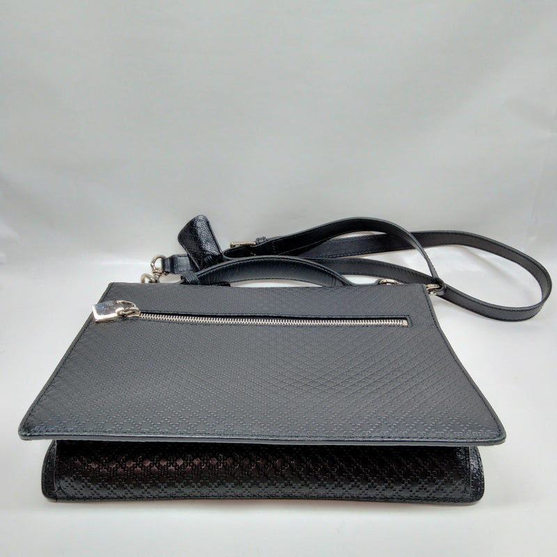 Gucci Hand Bag Black Leather