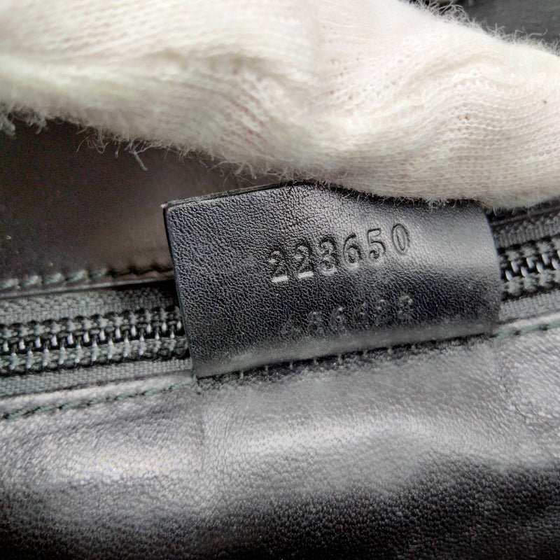 Gucci Hand Bag Black Leather