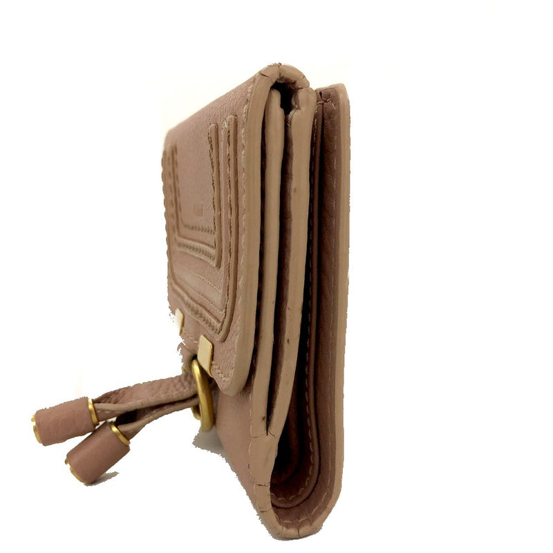 Chloe Mercy Leather Bifold Wallet Purse