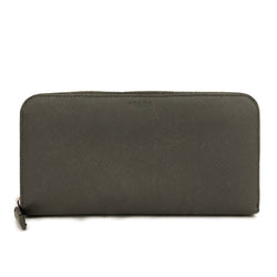 Prada Saffiano Leather Zip Around Long