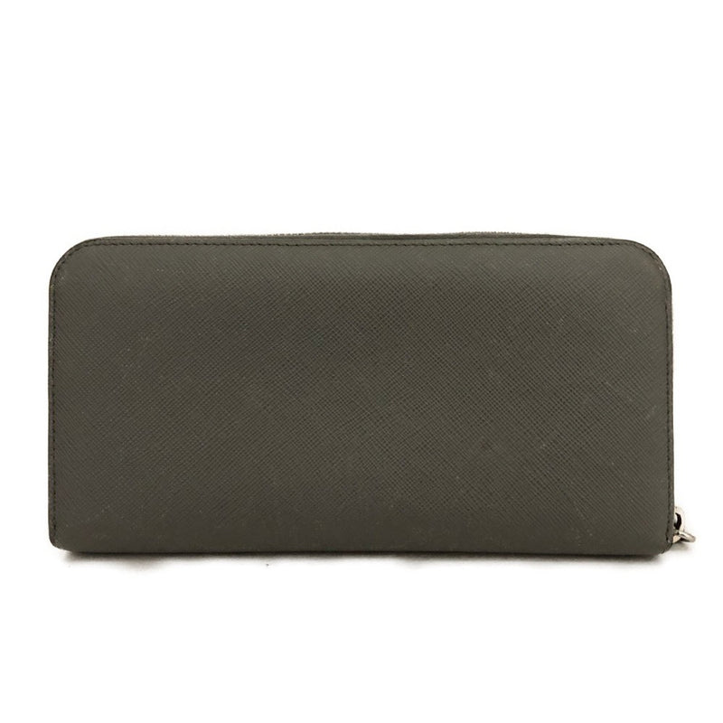 Prada Saffiano Leather Zip Around Long