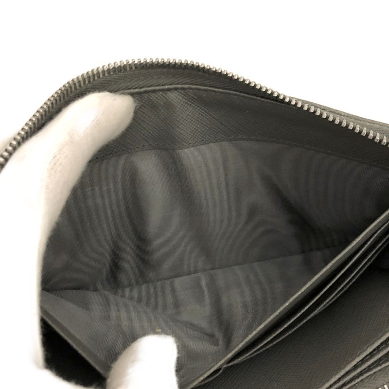 Prada Saffiano Leather Zip Around Long