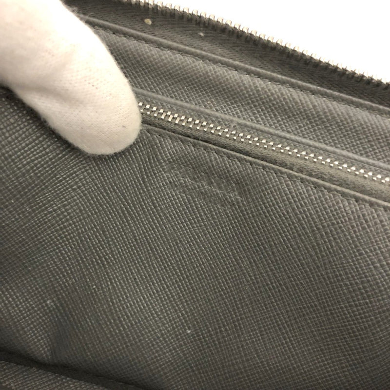 Prada Saffiano Leather Zip Around Long