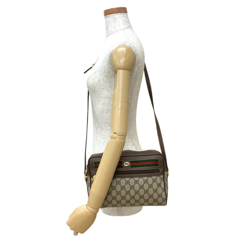 Ophidia Shoulder Bag Gg Coated Canvas