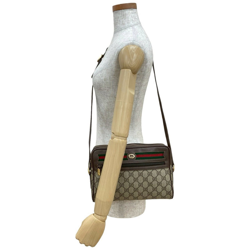 Ophidia Shoulder Bag Gg Coated Canvas