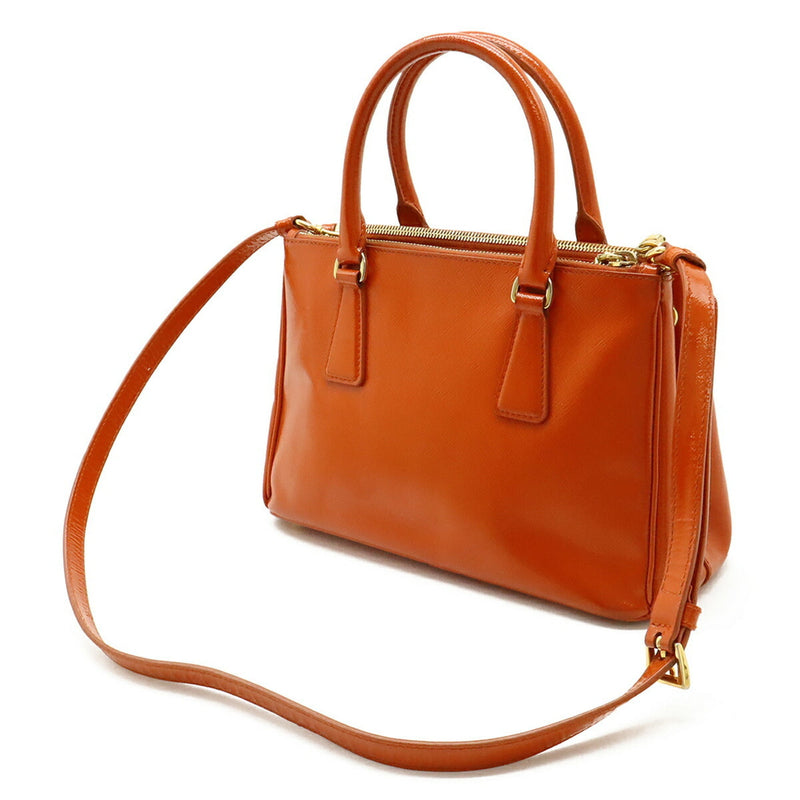 Double Zip Lux Tote Vernice Saffiano