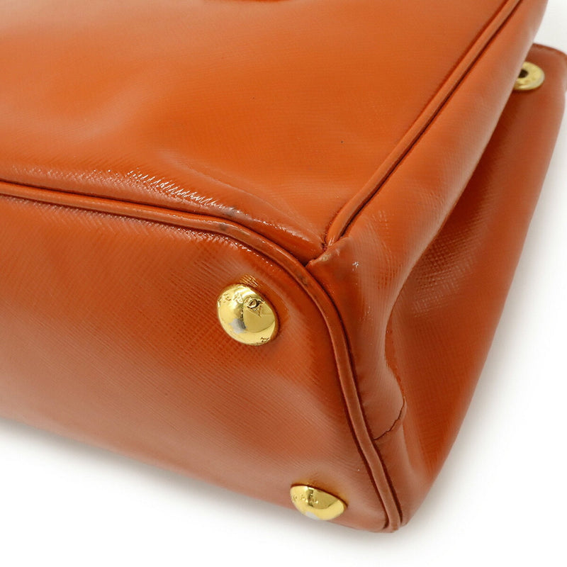 Double Zip Lux Tote Vernice Saffiano