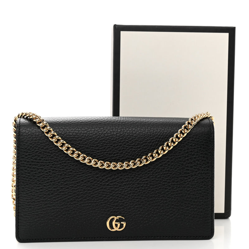 Gucci Calfskin Mini Gg Marmont Chain
