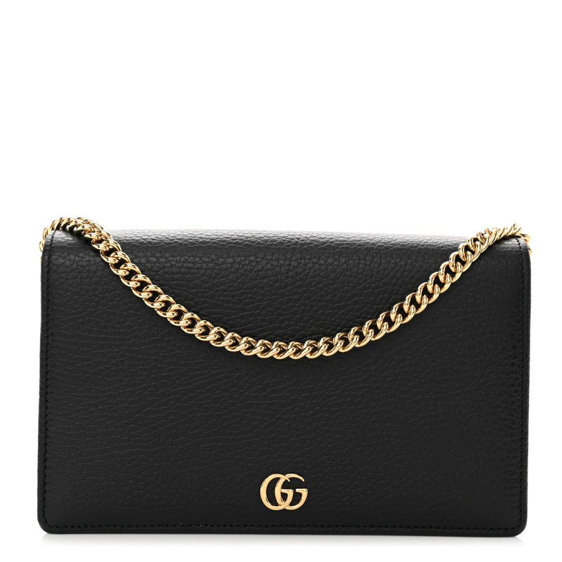 Gucci Calfskin Mini Gg Marmont Chain
