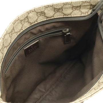 Zip Top Messenger Bag Gg Coated Canvas