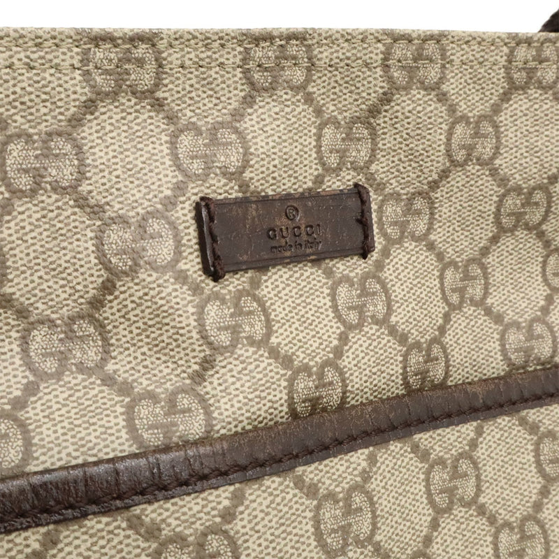 Zip Top Messenger Bag Gg Coated Canvas